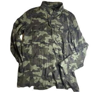 Dear John Anthropologie Camo Shirt Jacket Womens Size S American Classic